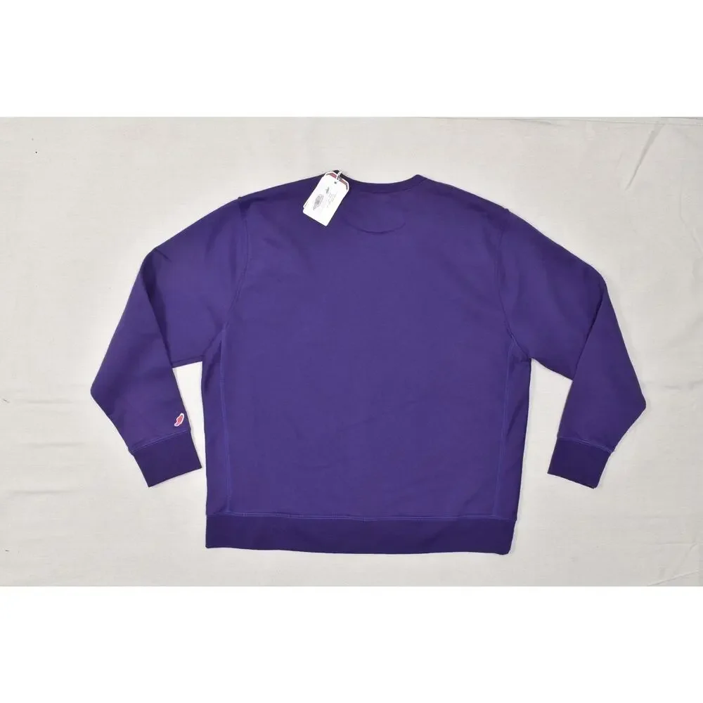 Men's K-State Wildcats League Purple Crewneck Sweatshirt Regular Size 2XL